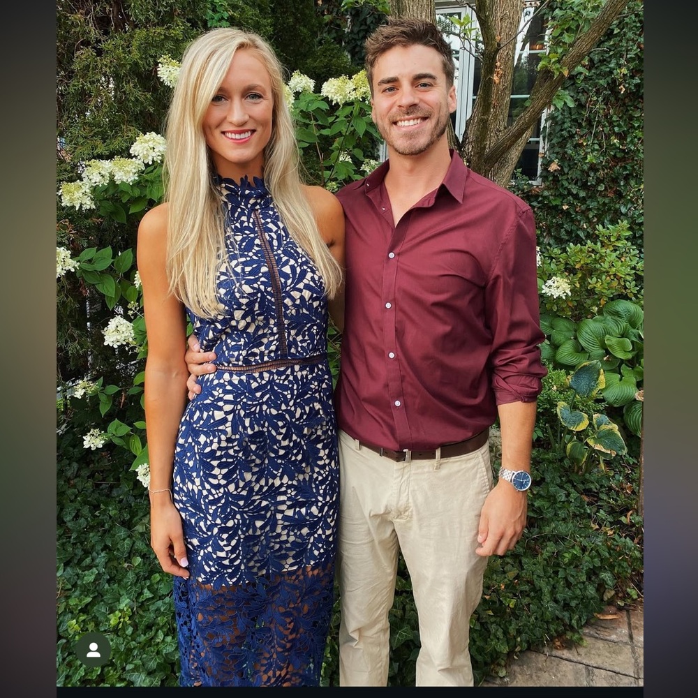 Lulu's Navy Lace Dress